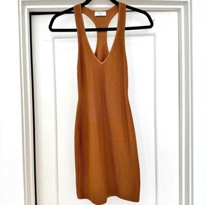 Aritzia Babaton Parquet Sculpt Knit Mini Dress